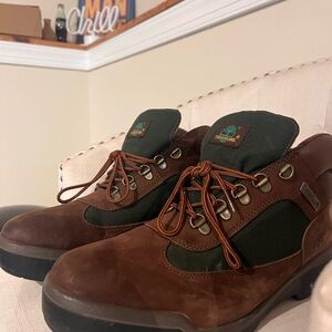Timberland Men's Boots in Brown and Dark Green